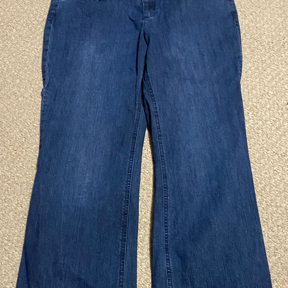 Jones New York  sport style women’s size 14 Straight Leg stretch Jeans - Picture 6 of 14